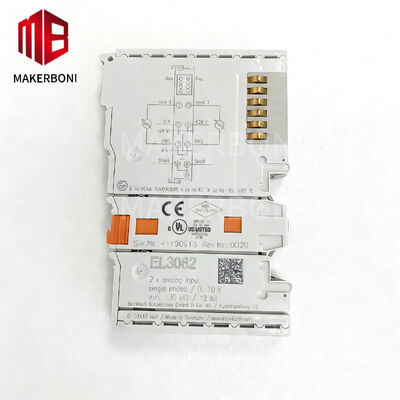 Beckhoff EL3062 2-канальный аналоговый входной клеммный модуль с диапазоном 0-10 В и разрешением 12 бит
